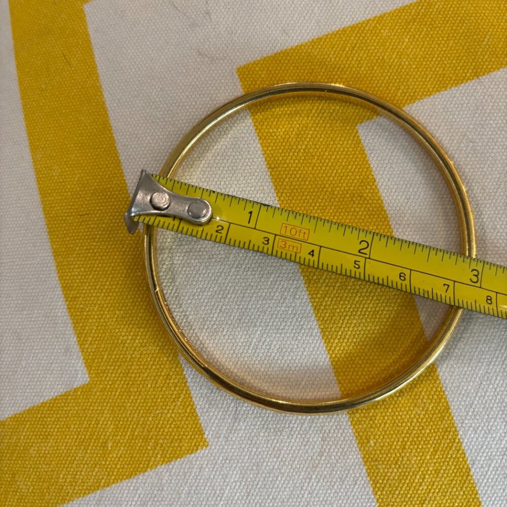 Vintage Graziano Gold Tone Bangle Bracelets - Picture 10 of 10